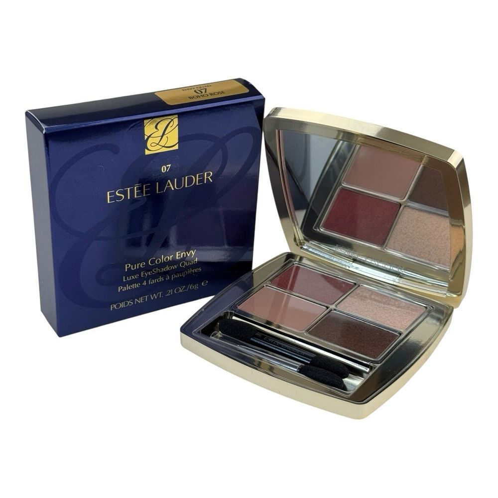 Estee Lauder Eyeshadow Quad Palette Pure Color Envy Luxe 07 Boho Rose 0.21oz NIB